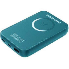 Resim Promate Powerbank 10000 Mah Kablosuz Şarj Aleti 22.5 W Hızlı Şarj - Powermag-10+ 
