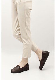 Resim Gönderi(R) Gönderi R Kahve Antik Dolgu Taban Hakiki Deri Ayakkabı Kahverengi 