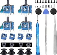 Resim IKPEK 4 adet Analog 3D Joystick PS5 Kumandası için Yedeği, Playstation 5 DualSense Kontrol Cihazı için Onarım Tornavida Seti ile birlikte 