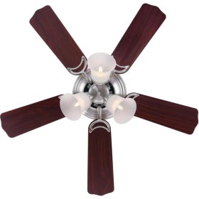 Resim Contempra Trio 90 cm Tavan Vantilatörü, Fırçalanmış Nikel, LED Uyumlu 