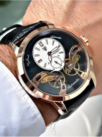 Resim Tı-598a Tıger Otomatik Çelik Erkek Saati Rose Gold 