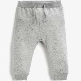 Resim Erkek Bebek Basic Dokulu Jogger Eşofman Altı Beli Lastikli 