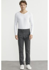 Resim Cep Biye Detaylı Eşofman Altı - Antrasit Antrasit 