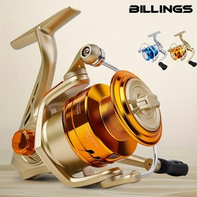 Resim BILLINGS AB1000-7000 Serisi Döner Olta Makinesi - 5.2:1 Dişli Oranı, 8KG/18LB Maksimum Sürükleme, Hafif Makara, Katlanabilir Kolu, Sert ve Hassas Tackle, Tatlı Su ve Tuzlu Su, Her İki El İçin Uygun, Tatlı Su Olta Makinesi | Ergonomik Kolu | Hafif Makara 