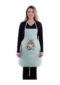 Resim Siyah Chef İkili Paket Leke Tutmaz Kumaş Mutfak Önlüğü Seti Yeşil 