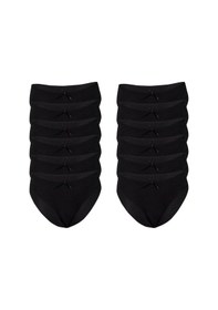 Resim Özten Kadın 12'li Paket Bambu Bikini Külot Siyah 