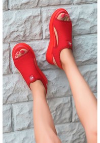 Resim Begonia Kırmızı Kadın Sandalet Çok Renkli 