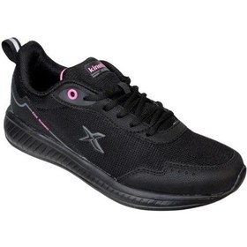 Resim Kinetix Kadın Siyah Beyaz Fileli Bağcıklı Comfort Taban Sneacer Spor Ayakkabı 001 