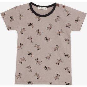 Resim Breeze Erkek Bebek Pijama Takımı Sevimli Köpekcik Desenli 9 Ay-3 Yaş, Kahverengi-kahverengi Kahverengi 