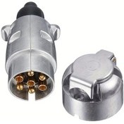 Resim Challenger 1 Takım Alüminyum Fiş Ve Soket Bileşenleri Römork Fiş Soketi Römork Aksesuarı Tm3004 Tm3012 