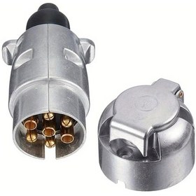 Resim Challenger 1 Takım Alüminyum Fiş Ve Soket Bileşenleri Römork Fiş Soketi Römork Aksesuarı Tm3004 Tm3012 