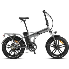 Resim Kron Elektrone Pasific 20 Jant E-Bike Md 7 Vites Elektrikli Katlanır Bisiklet Siyah Kırmızı Füme 