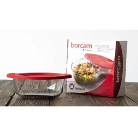 Resim Kırmızı Kapaklı Borcam 1450 cc 25 Cm, Dayanıklı ve Şık Mutfak Ürünü 