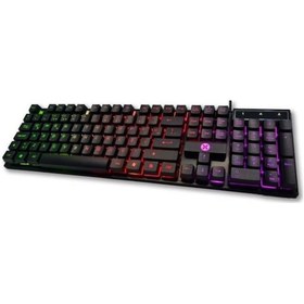 Resim Dexim DKA004 KBL322 Usb Kablolu RGB Led Işıklı Oyuncu Q Klavye 