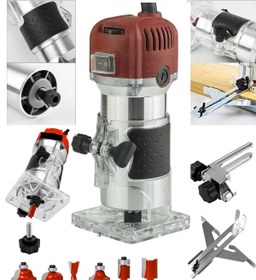 Resim MOONSHOP 5900 Watt Profesyonel Formika Traşlama Freze Makinası Ve Uçları 6 Mm Pens 2 Yıl Garantili 