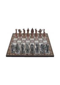 Resim Gifthome Metal Satranç Takımı-seti büyük ingiliz antik Taş Ve Sed 
