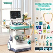 Resim Çocuk Doktor Oyun Seti - Erkek ve Kız Çocukları İçin Eğitici Oyuncak, ABS Malzeme, 4-8 Yaş Arası Çocuklar İçin İdeal Doğum Günü Hediyesi, Stetoskop, Tıbbi Araçlar ve Aksesuarlar İçerir, Rol Oynama ve Öğrenme İçin Mükemmel, Eğitici Oyuncak | Canlı Tasarım | Dayanıklı Oyun Seti, Çocuk Oyuncak Seti 