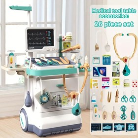Resim Çocuk Doktor Oyun Seti - Erkek ve Kız Çocukları İçin Eğitici Oyuncak, ABS Malzeme, 4-8 Yaş Arası Çocuklar İçin İdeal Doğum Günü Hediyesi, Stetoskop, Tıbbi Araçlar ve Aksesuarlar İçerir, Rol Oynama ve Öğrenme İçin Mükemmel, Eğitici Oyuncak | Canlı Tasarım | Dayanıklı Oyun Seti, Çocuk Oyuncak Seti 