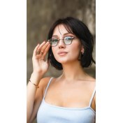 Resim Angel Eyes Dikdörtgen Leopar Çerçeceli Unisex Güneş Gözlüğü 