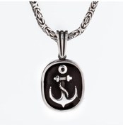 Resim Candie Silver 60 Cm - 2,8 Mm Kral Zincirli Çapa Model 925 Ayar Gümüş Erkek Kolye 