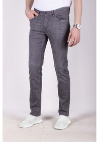 Resim Erkek Kot Pantolon Regular Fit Grey Düz Paça 5 Cepli Jean Ncs Jeans 576 6076-gri Gri 