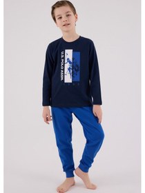 Resim U.S. Polo Assn. U.s. Polo Assn Erkek Çocuk Lacivert Pijama Takımı 5274-48745 Lacivert 