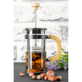 Resim Store Mania Ieg™ Lüx Cam 350 ml French Press Siyah 