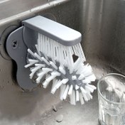Resim 1 adet Çok Fonksiyonlu Lavabo Montajlı Bardak Temizleyici - Ücretsiz Cam & Kap Temizleme Fırçası - Mutfak ve Tuvalet Kullanımı - Çift Etkili İçecek & Kap Temizleyici - Temel Mutfak Aleti 