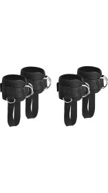 Resim Poieerf Kablo Makinesi Için 4x Ayak Bileği Kayışı Erkek ve Kadın Uyluk Bantları Egzersiz Için Geri Tepme Egzersiz Hips Eğitmeni Bacak Pres Kas Gücü (Yurt Dışından) 