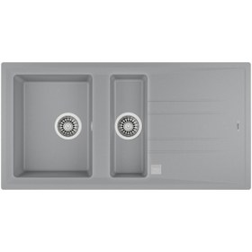 Resim Teka Stone 60 B-tg Metallic Grey Granit Eviye 