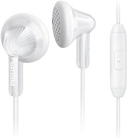 Resim Philips UpBeat ClearTones Mikrofonlu Kulak İçi Kulaklıklı Kulaklıklar - Beyaz (SHE3015WT/27) 