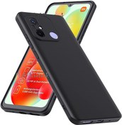 Resim m.tk moveteck Xiaomi Redmi 12c Uyumlu Kılıf Kamera Lens Korumalı Soft Mat Pürüzsüz Esnek Silikon Kapak Premium 