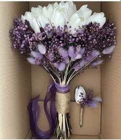 Resim Gelin Buketi Nikah Nişan Söz Gelin Çiçeği Damat Yaka Çiçegi Ile Birlikte 