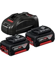 Resim Bosch Gal 1880 Cv Şarj Cihazı ve 2 Adet 18V 5,08Ah Li-Ion Akü Siyah Renk 
