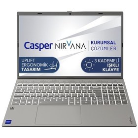 Resim Nirvana C650.1235-8U00X-G-F i5 1235U 15.6" 8 GB RAM 250 GB NVMe SSD Gen4 FreeDOS Laptop 