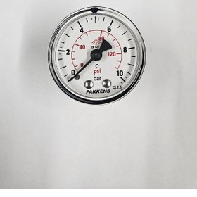 Resim Çap 50 Arkadan 10 Bar Kuru Manometre - Pakkens 