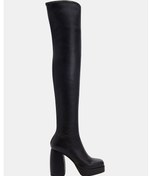 Resim Katy Perry The Uplift Kadın Siyah Platform Topuklu Diz Üstü Streç Çizme Siyah 