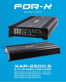 Resim For-X XAP-2500.5 4X150+700 RMS PRO 5 KANAL AMFİ 