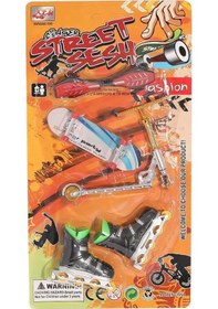 Resim Mey İthalat Kzl-012-a7 Kartela Kaykay Paten Scooter Oyun Seti -kızılkaya 