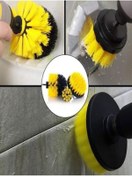 Resim EFNLUX 3lü Matkap Ucu Banyo Küvet Duşakabin Araba Tekerliği Koltuk Yıkama Temizleme Fırçası Seti 