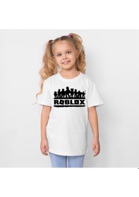 Resim Startmore Roblox Baskılı Unisex Çocuk Tişört H17 BEYAZ 