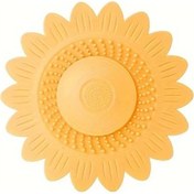 Resim Hightower Sarı 1 Adet Çiçek Desenli Lavabo Tıkanıklık Önleyici Duş Ve Zemin Gideri Filtresi 