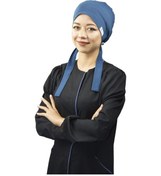 Resim Tesettür Düz Petrol Mavisi Doktor Hemşire Hastane Aşçı Cerrahi Te Mavi 