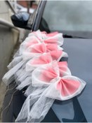 Resim Genel Markalar 20 Adet Pembe Düğün Arabası Süsü Gelin Arabası Konvoy Süsü 