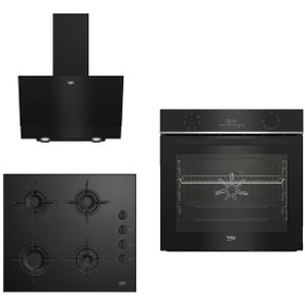 Resim Beko New Black Star BFC 330 S - BOCD T 6011 ES - BDE 6050 S 3 Lü Ankastre Set 