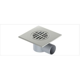 Resim Paslanmaz Yer Sifonu 15X15 Q50 Yandan 