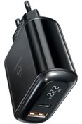 Resim Mena Rise Ch-7170 Pd 3.0 20W 1Xusb 1Xtype-C Girişli Led Göstergeli Şarj Adaptörü-Siyah HAWKSTORE 1142490 