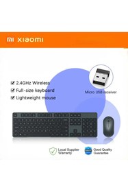 Resim Xiaomi Kablosuz Klavye ve Fare Seti 3 Versiyon3 (WXJS03YM) 2.4GHz Soft Keycap Lightweight 