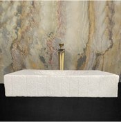 Resim SİPAHİMARBLE Afyon Beyaz Çizgi Desenli Lavabo 