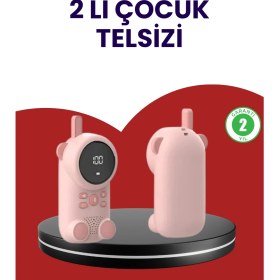 Resim Al-Fil Teknoloji Uzun Menzilli Bebek Telsizi - Vox Modlu Renkli LCD Ekranlı 